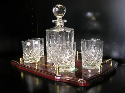 Buy Crystal Whisky Decanter - Irish Hand Cut Crystal - Gift Set • 195£