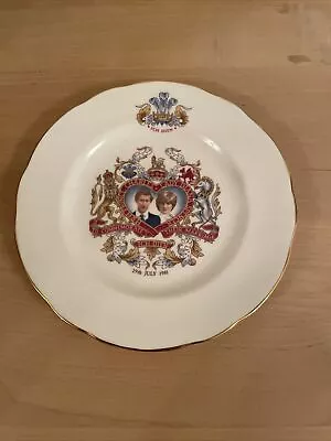Buy Vintage Duchess China Plate , Royal Wedding - Charles And Diana 1981 • 1.99£