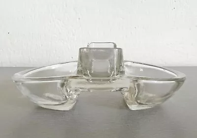 Buy Art Deco Open Salt Cellar Vintage Czechoslovakia Caviar Glassware Tableware '30s • 13.58£