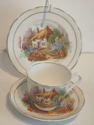 Buy STERLING-Set Of 2 Trios . Bone China  The Old Thatched Cottage   6 Pieces. • 13£