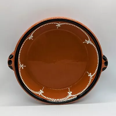 Buy Portuguese Red Ware Bowl Hand Painted W/Slip Design & Glaze • 24.94£