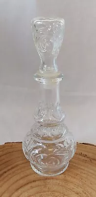 Buy Small Vintage Glass Decanter / Oil Bottle. Swirl Design With Stopper. Italian? • 12.50£