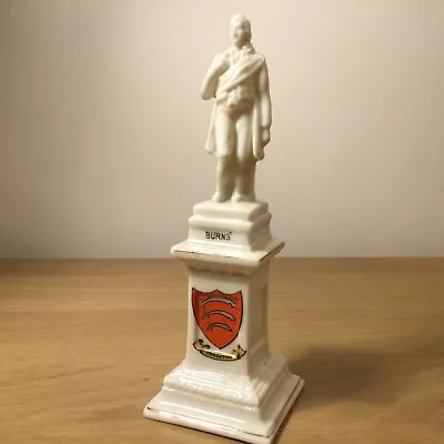 Buy Willow Art Crested China Statue Of ’Burns’ (Highland Mary) - Edmonton Crest • 49£