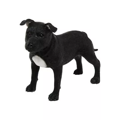 Buy Black Staffordshire Bull Terrier Dog Staffy Staffie Ornament Figurine Gift Boxed • 14.99£