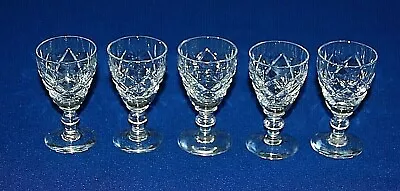 Buy Webb Corbett Set 5 Cut Glass Crystal Rolleston Cut Liqueur Glasses. 3  Height.  • 15.99£