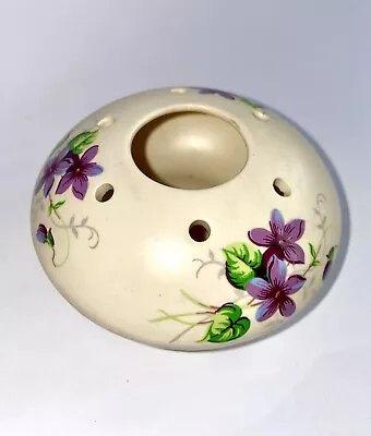 Buy Vintage Axe Vale Pottery Lilac Small Pomander/Potpourri With Lilac Motif • 9£
