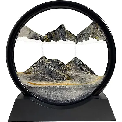 Buy Moving Sand Art Picture Glass 3D Hourglass Deep Sea Sandscape In Motion Display • 8.89£