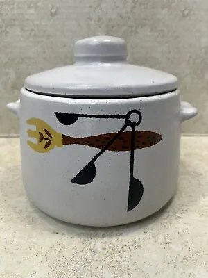 Buy Vintage WESTBEND Bean Pot Flour Jar Crock Dish Stoneware Cookie Jar • 18.93£