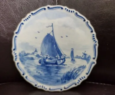 Buy Delft Ware Dutch Blue And White Small Plate Plaque • 14.99£