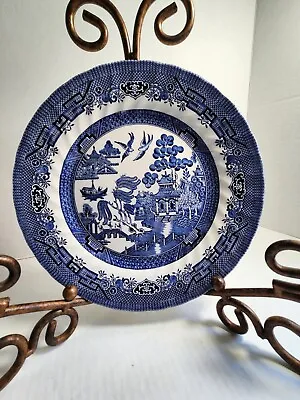Buy 4*royal Wessex*blue Willow*10  Dinner Plates*england*excellent • 76.88£