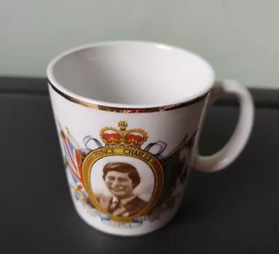 Buy Vintage 1969 Prince Charles Investiture Commemorative Mug - Cardiff Inscription  • 0.99£