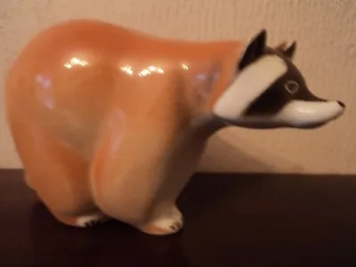 Buy Vintage (lomonosov-ussr) Hand Painted/crafted Gloss Racoon-walking (mint) Lovely • 14.99£