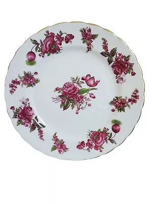 Buy Royal Chelsea English Bone China Chantilly Rose 8  Plate Made In England • 11.37£
