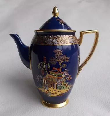 Buy Antique CARLTON WARE Blue MIKADO Coffee Pot # 2728 (c1926) • 49.99£