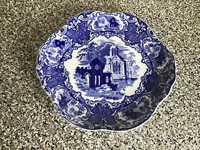 Buy George Jones & Sons Flow Blue And White Porcelain Plate - Abbey 1790 Circa 1925. • 12.50£