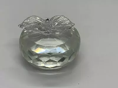 Buy Clear 3D Crystal Apple Shaped Glass Miniature Paperweight Gift • 8.99£
