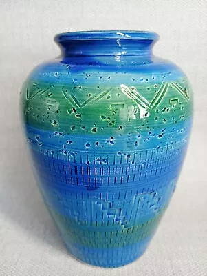 Buy  Bitossi Aldo Londi Rimini Blue Keramik Vase Mid Century Modern Pottery Uk Only  • 30£