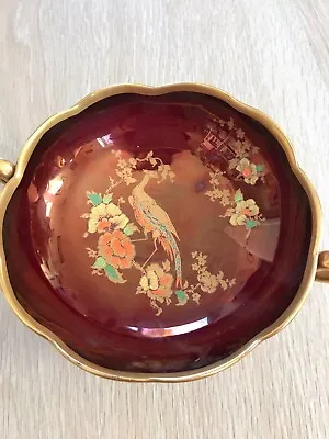 Buy Carlton Ware Rouge Royal Golden Peacock Bowl • 18£