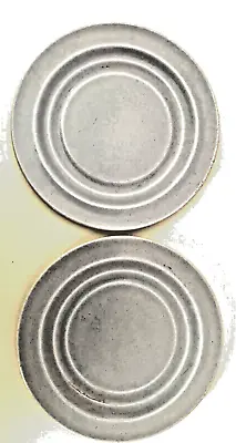 Buy BISCUIT PLATES. Pair. Antique.'Branscombe China. Grey/blue. • 8.50£