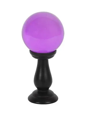 Buy Ornament Small Purple Crystal Ball On Stand 9x18x9cm • 24.99£