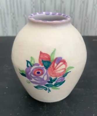 Buy Vintage Floral Traditional Ware POOLE Pottery  Small Vase 585 Shape,  WW XX • 14£