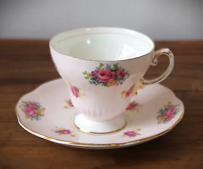 Buy Pink EB Foley Cup And Saucer 4 Piece Set 2832 Floral Made In England • 20£