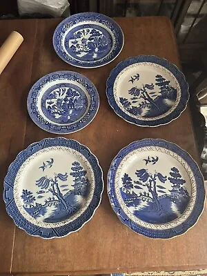 Buy Selection Of Old Williw Pattern Plates, Various Makers Including Royal Doulton • 29.95£