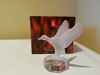 Buy Rare Nachtmann Crystal Duck In Flight Frosted Glass Figurine Paperweight • 15£