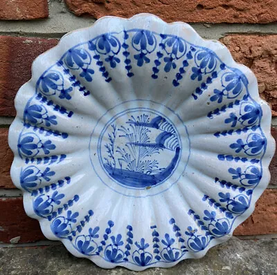 Buy Rare London Delft Flat Backed Dish 1680 Tin Glazed Delftware Faience 17thcentury • 650£