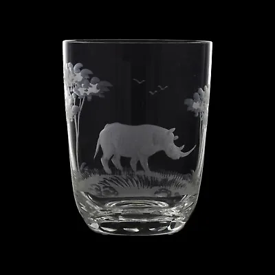 Buy ROWLAND WARD Crystal - Tumbler Glass / Glasses - Rhino - Cut By Moser • 64.99£