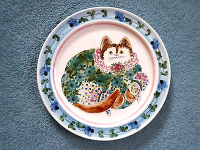 Buy Cinque Ports Pottery Rye Joan De Bethel Cat Hand Painted Plate 10  Diameter • 45£