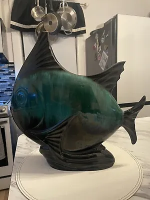 Buy Large Angel Fish Vase BMP Blue Mountain Pottery MCM Mid Century Modern V491 • 47.42£