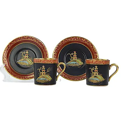 Buy Carlton Ware, Mikado, 2 X Coffee Cans And Saucers • 50£