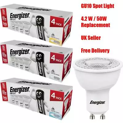 Buy ENERGIZER GU10 LED BULBS Spot Light Lamps Warm Cool Day White Down Lights • 7.90£