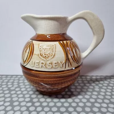 Buy Vintage Jersey Pottery Brown Glazed Jug • 6.51£