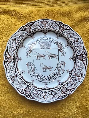 Buy Rare Wedgwood Fine China Plate - Grandescunt Aucta  Labore In Domino Confido • 3£