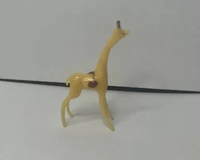 Buy Giraffe Figurine Hand Blown Art Glass Murano Handmade Miniature Animals Collect • 10£