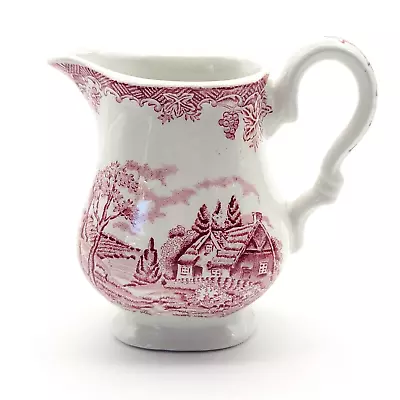 Buy Myott The Brook Creamer Pitcher Fine Staffordshire Ware Red And White England • 16.02£