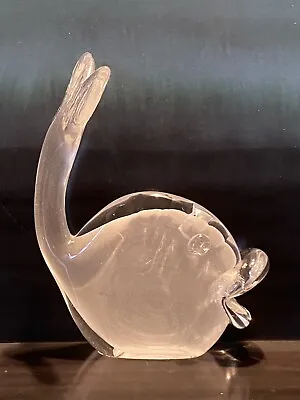 Buy MCM Vintage Finnish Art Glass Fish Sea Monster Signed A Jacobino Kumela • 38£