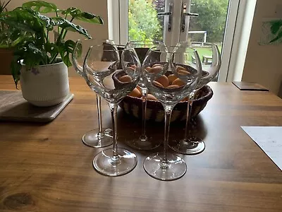 Buy Finest Bohemia Czech Glass Set Of 5 Wine Glasses. Classic Contemporary Design. • 49£