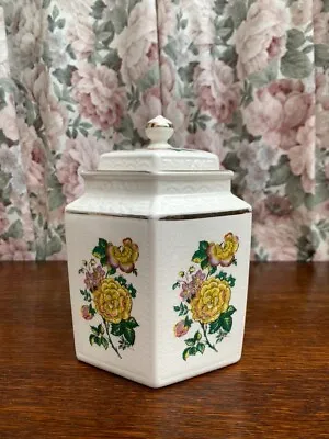 Buy Vinateg Ceramic Tea Container Caddy With Floral Design By Arthur Wood England • 35£