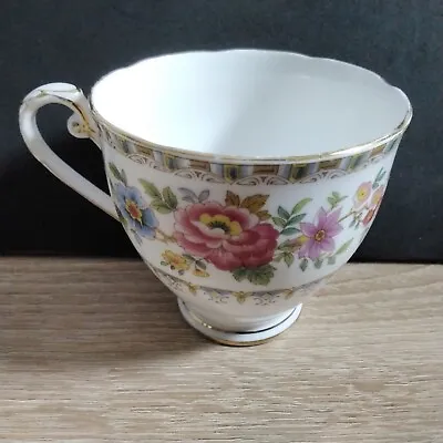 Buy (517) A.b.j Grafton  Malvern  Pattern Coffee Cup. Wavy Edge With 2 Gold Rings. • 2£