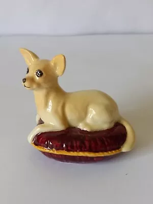 Buy Beswick Figurine Of A Chihuahua Seated On A Pillow. Excellent Condition • 10£