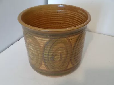 Buy Vintage Alvingham Pottery Plant Pot Signed Swirls Vase • 19.99£