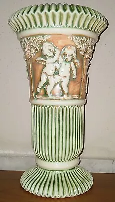 Buy Roseville Donatello Vase 113-12 Large Beautiful Cond. C1915 Vintage Art Pottery • 56.81£