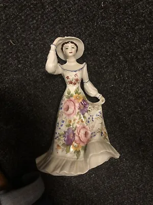 Buy English Bone China Fenton Company Jessica Antique Vintage Floral Figurine Woman • 38.90£