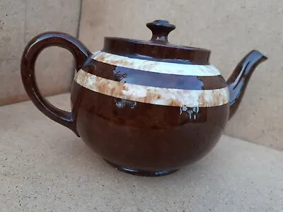 Buy Vintage Old Antique Ceramic Pottery TeaPot Price Bros 1920s Denby Style Brown • 59.95£