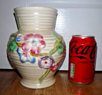 Buy Beautiful Original Clarice Cliff Newport Pottery Vase My Garden 912 Excellent • 65£