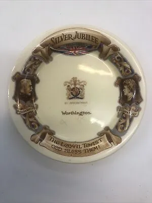 Buy Newhall, Pottery. Silver Jubilee 1935 George V, Small Trinket Dish, Worthington • 4£