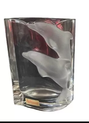 Buy Nachtmann Crystal Dolphin Vase • 33.57£